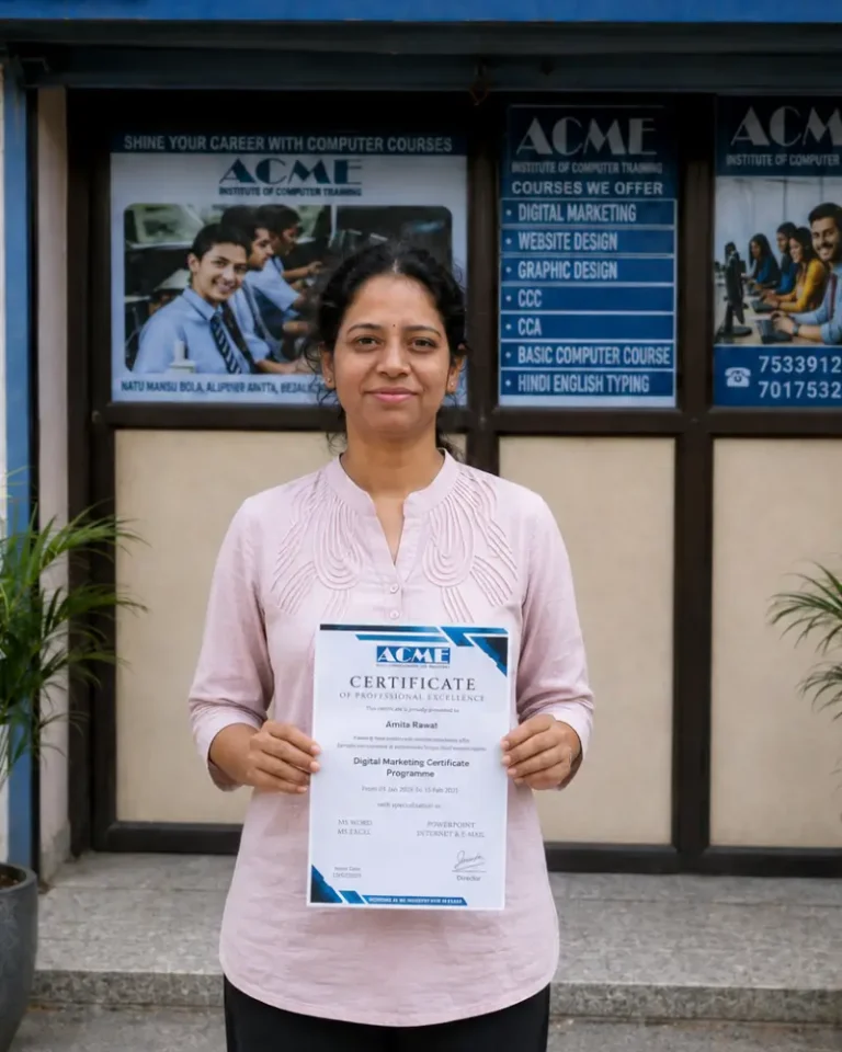 Amita Rawat - student of Advanced Digital Marketing Course in Dehradun (6 Months) at ACME IT Centre