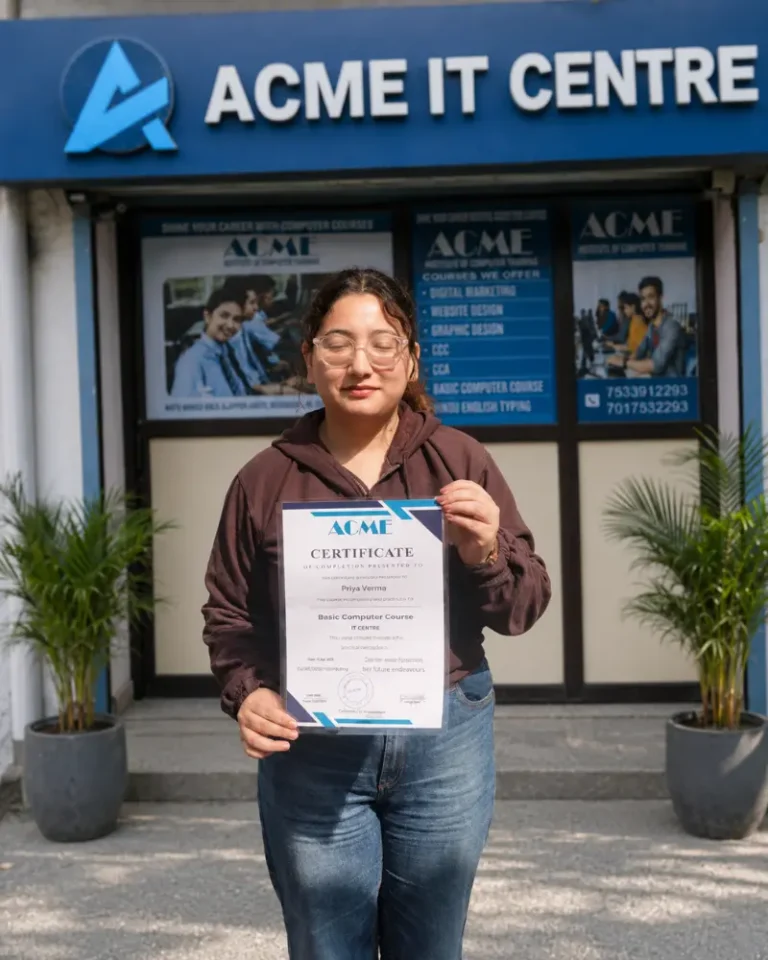 Manisha Bisht - student of Advanced Digital Marketing Course in Dehradun (6 Months) at ACME IT Centre