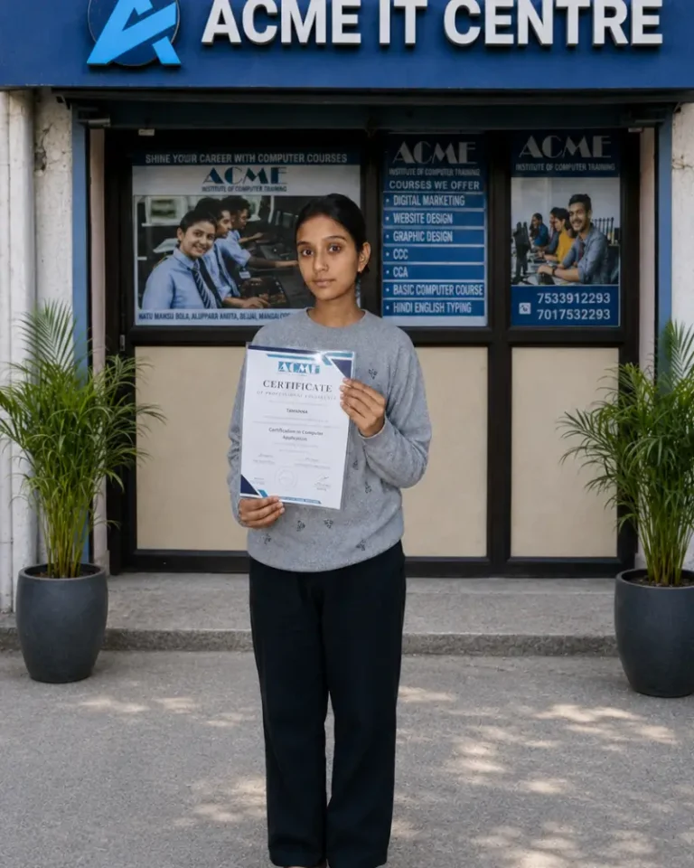 Tamanna - student of Advanced Excel Course in Dehradun at ACME IT Centre